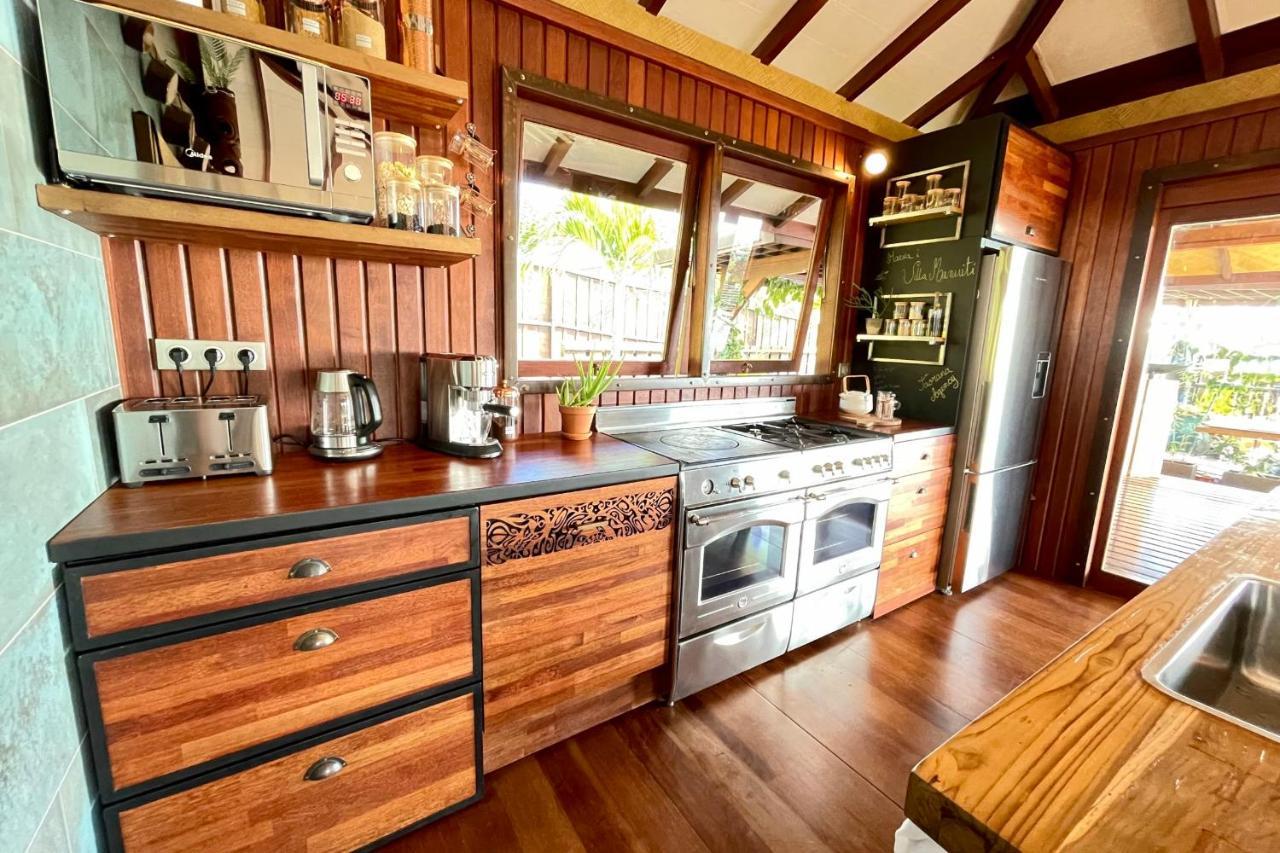 Villa Manuiti, Balinese Luxury Home - Private Swim Spa, Ocean View - Ofyr Bbq - Koi Pond Punaauia  Eksteriør billede