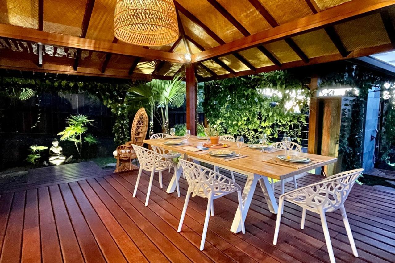 Villa Manuiti, Balinese Luxury Home - Private Swim Spa, Ocean View - Ofyr Bbq - Koi Pond Punaauia  Eksteriør billede