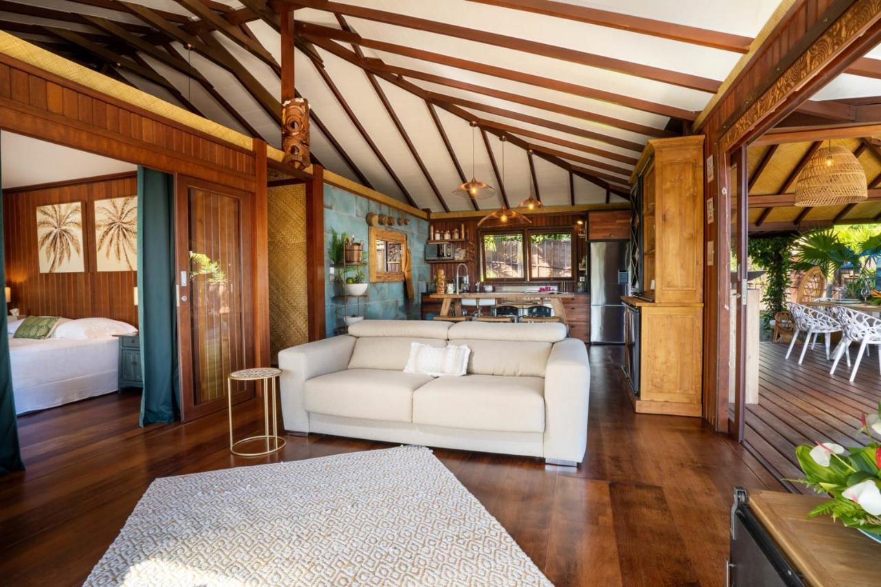 Villa Manuiti, Balinese Luxury Home - Private Swim Spa, Ocean View - Ofyr Bbq - Koi Pond Punaauia  Eksteriør billede